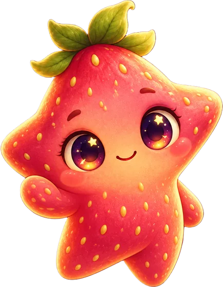 Starberry waving goodbye